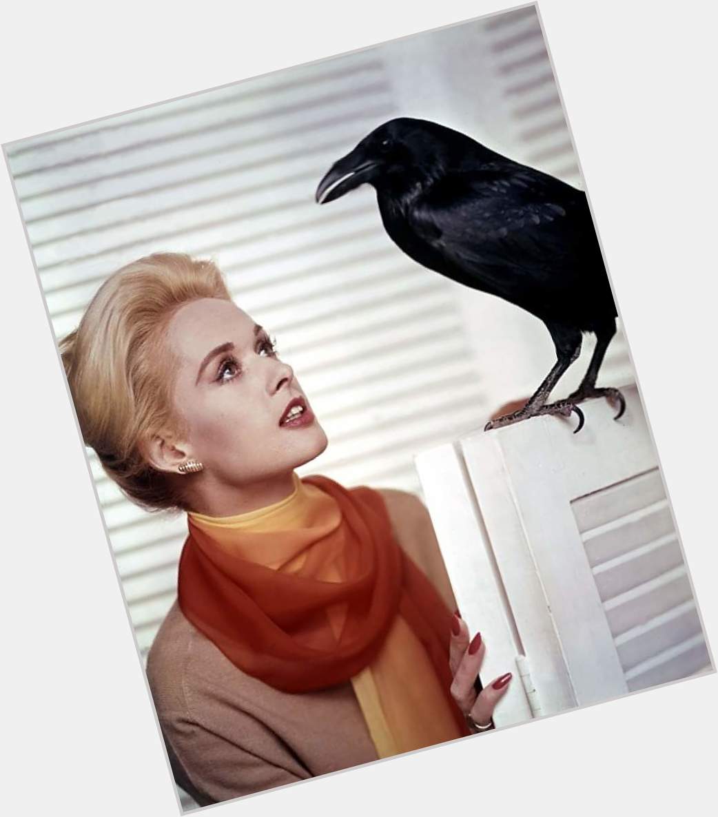 Happy Birthday to Tippi Hedren who turns 92 today.  Pictured here in The Birds (1963). 