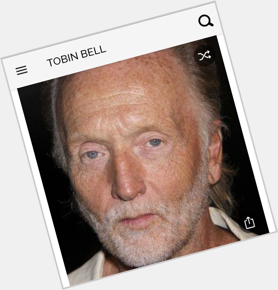 Happy birthday to this great actor.  Happy birthday to Tobin Bell 