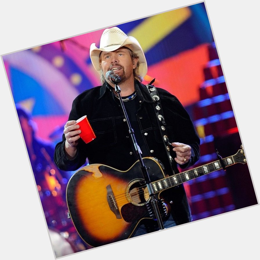 \" Red solo cup, we lift you up...in Toby Keith\s honor today. Happy birthday to him! 
