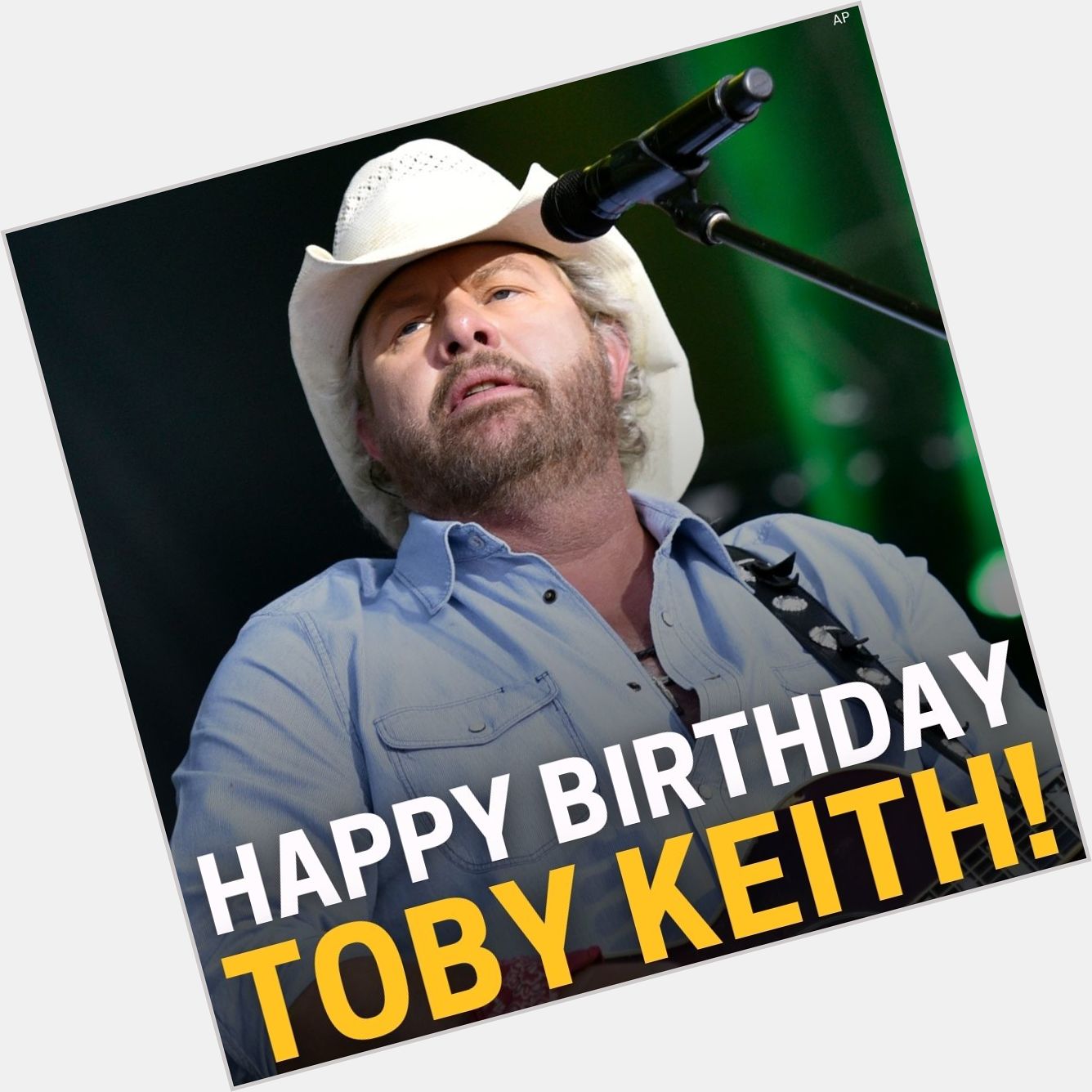 Happy Birthday to county music star Toby Keith!  