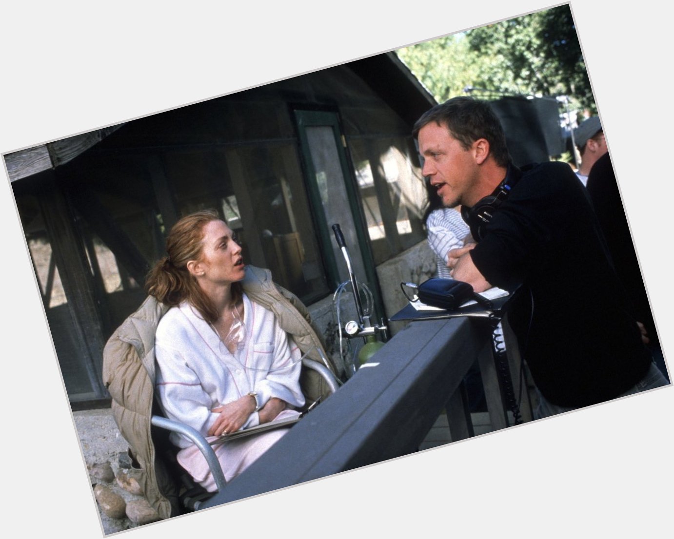Happy Birthday, Julianne Moore with Todd Haynes on the set of Safe, 1995 