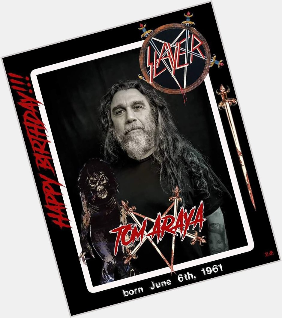 Happy birthday to the , the God father of thrash metal, our metal santa.. The almighty Tom Araya   