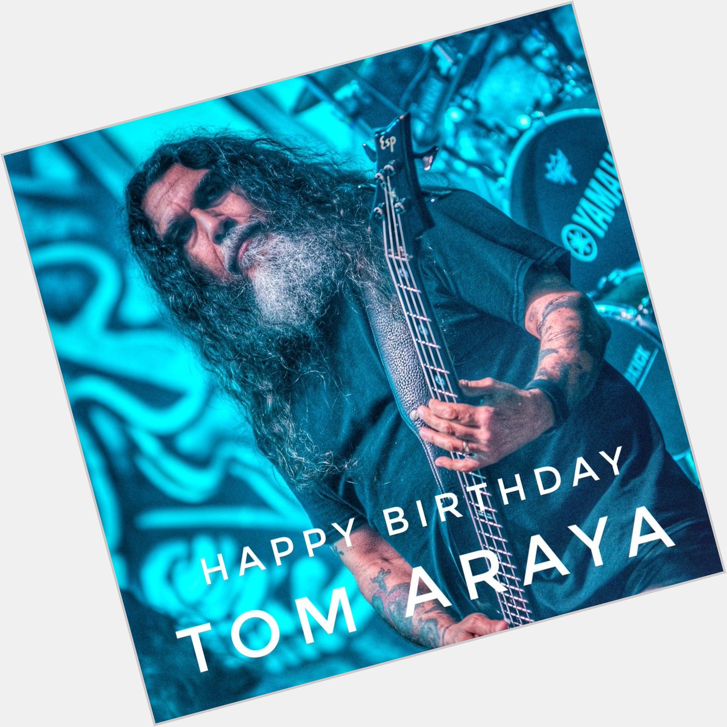 Happy birthday to Tom Araya of Slayer. 