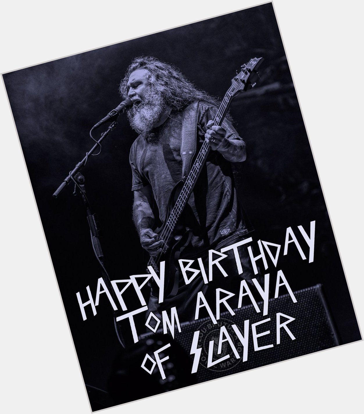 SLAYER DAY: Happy Birthday to Tom Araya of Slayer as we celebrate Slayer Day!  