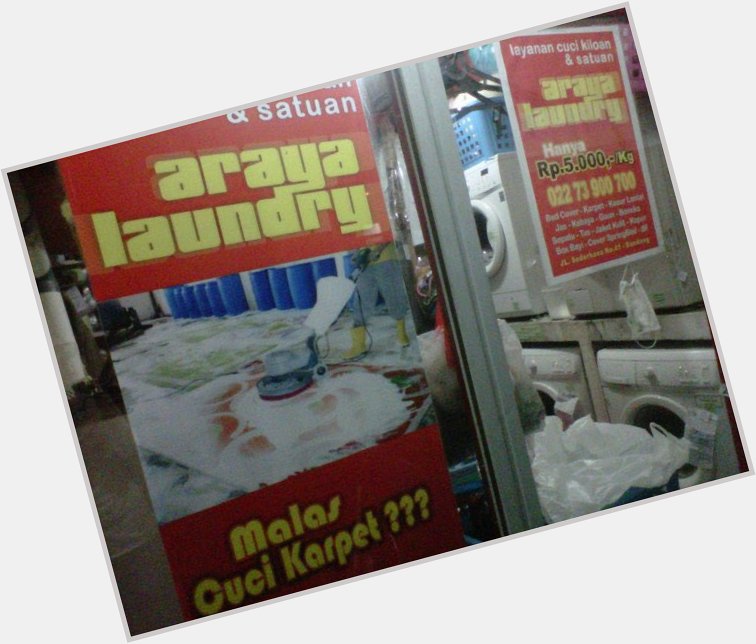  Happy birthday Tom Araya, buat yang mau laundry bisa ke toko si om di cipaganti 