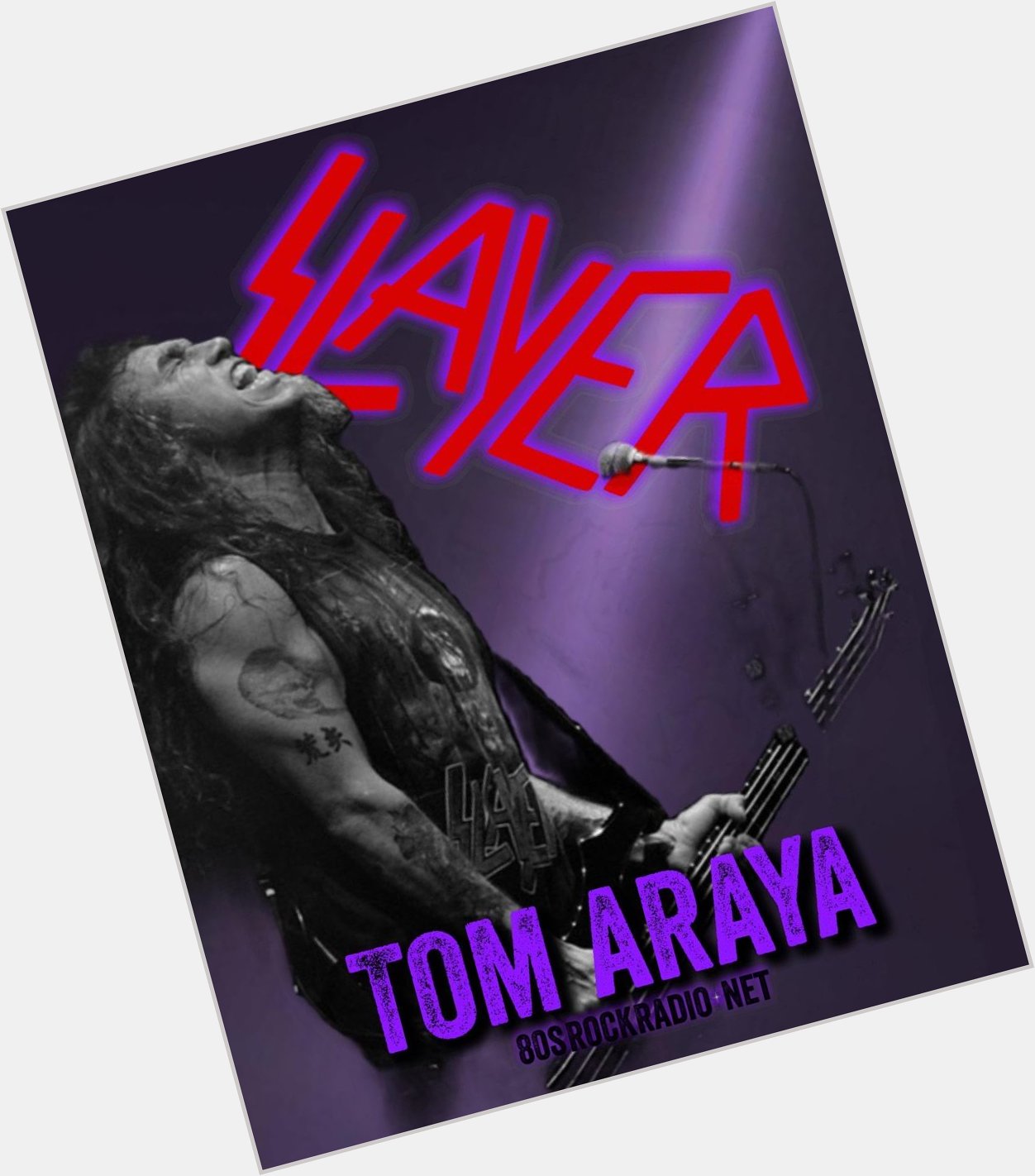 Happy Birthday Tom Araya
Bassist/singer Slayer
June 6, 1961 Vina del Mar, Chile 