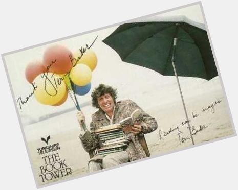 \"Reading can be magic!\" Happy 81st birthday Tom Baker, presenter of The Book Tower and oh yeah  