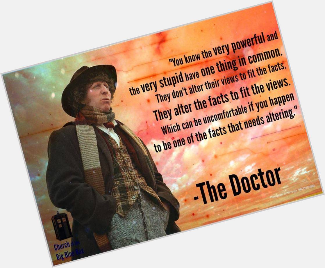 Happy 83rd birthday, Tom Baker! Thank you for the hat, the scarf, and a thousand moments like this one. 