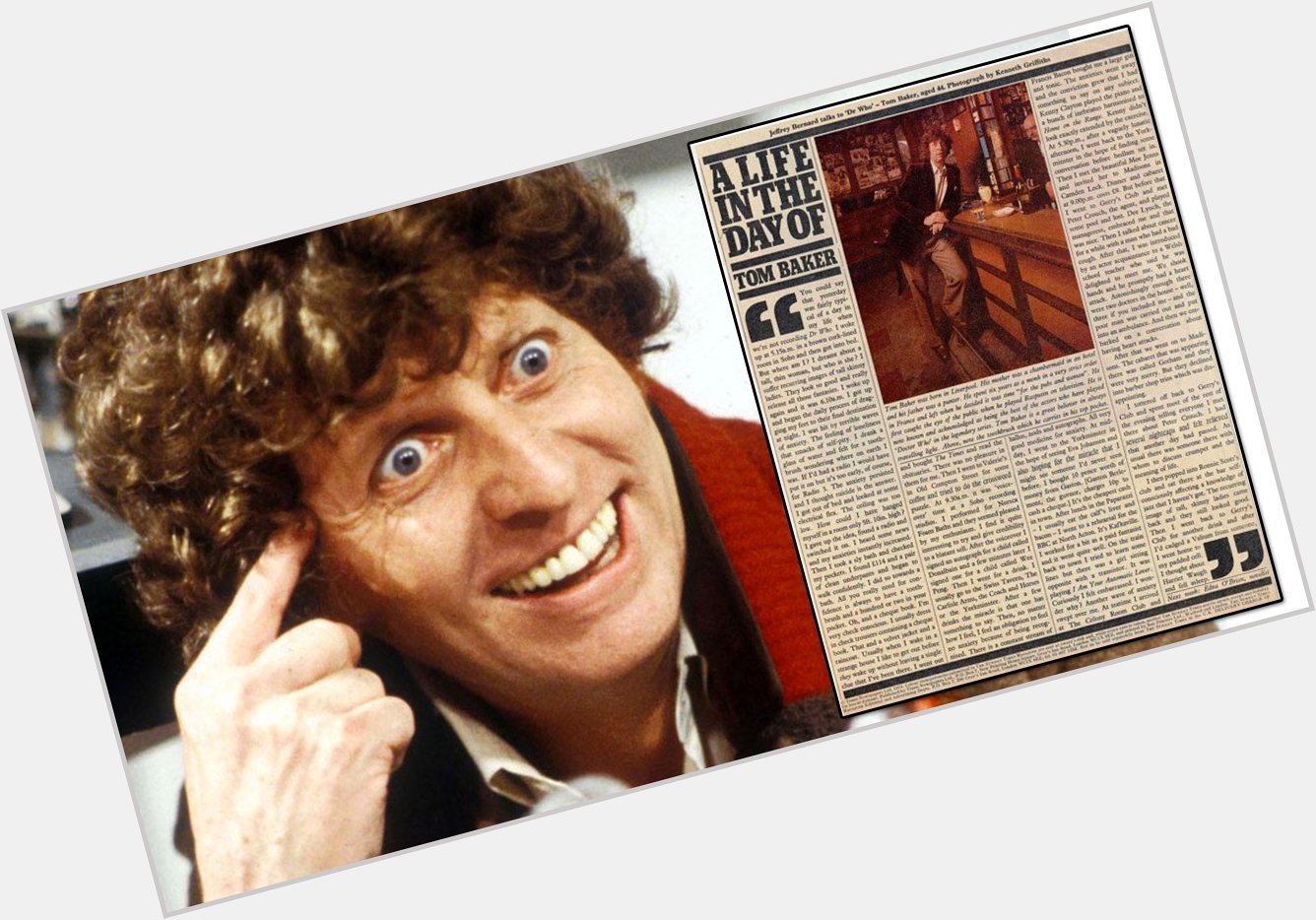 Happy Birthday Tom Baker.

Celebrate by reading this fantastic \day in the life\ from 1978

 