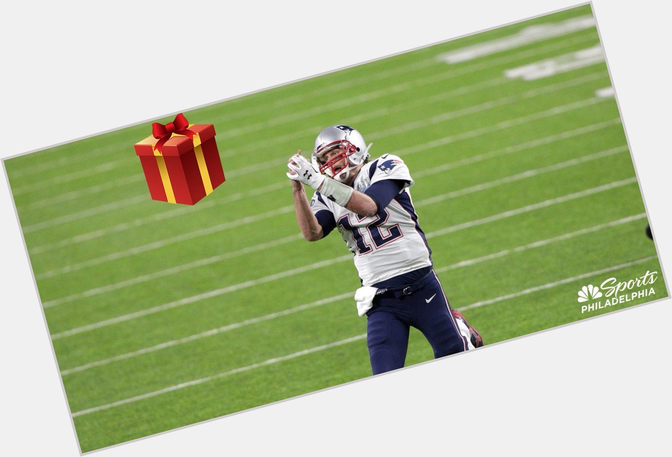 Happy birthday Tom Brady!

If you get him a gift, make sure you hand it to him. 