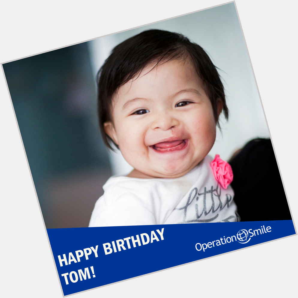 Happy birthday to our generous and committed Ambassador Tom Burke! 