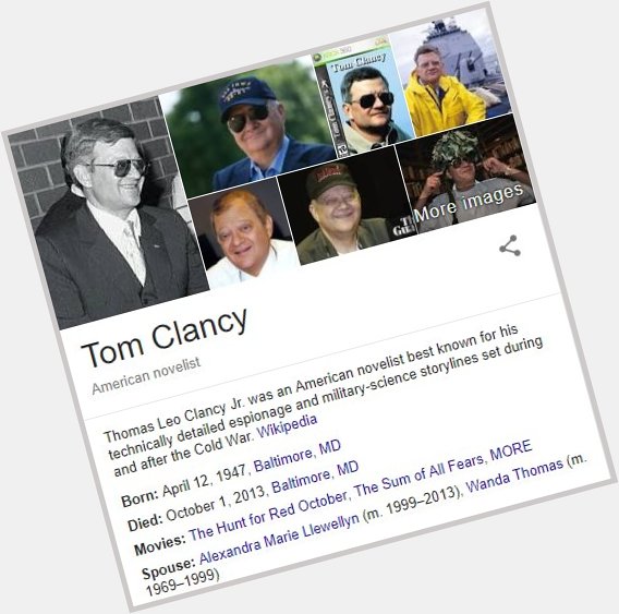 Happy Birthday, Tom Clancy! 