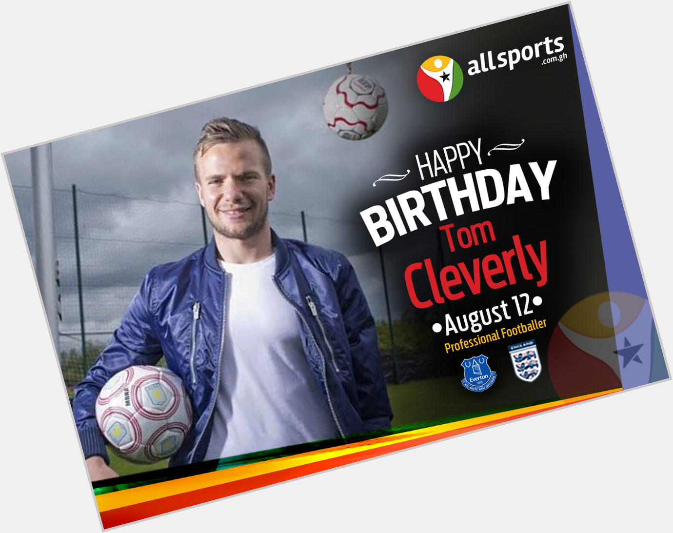 AllSportsGh wishes and English midfielder Tom Cleverley a HAPPY BIRTHDAY as he turns 26 today. 