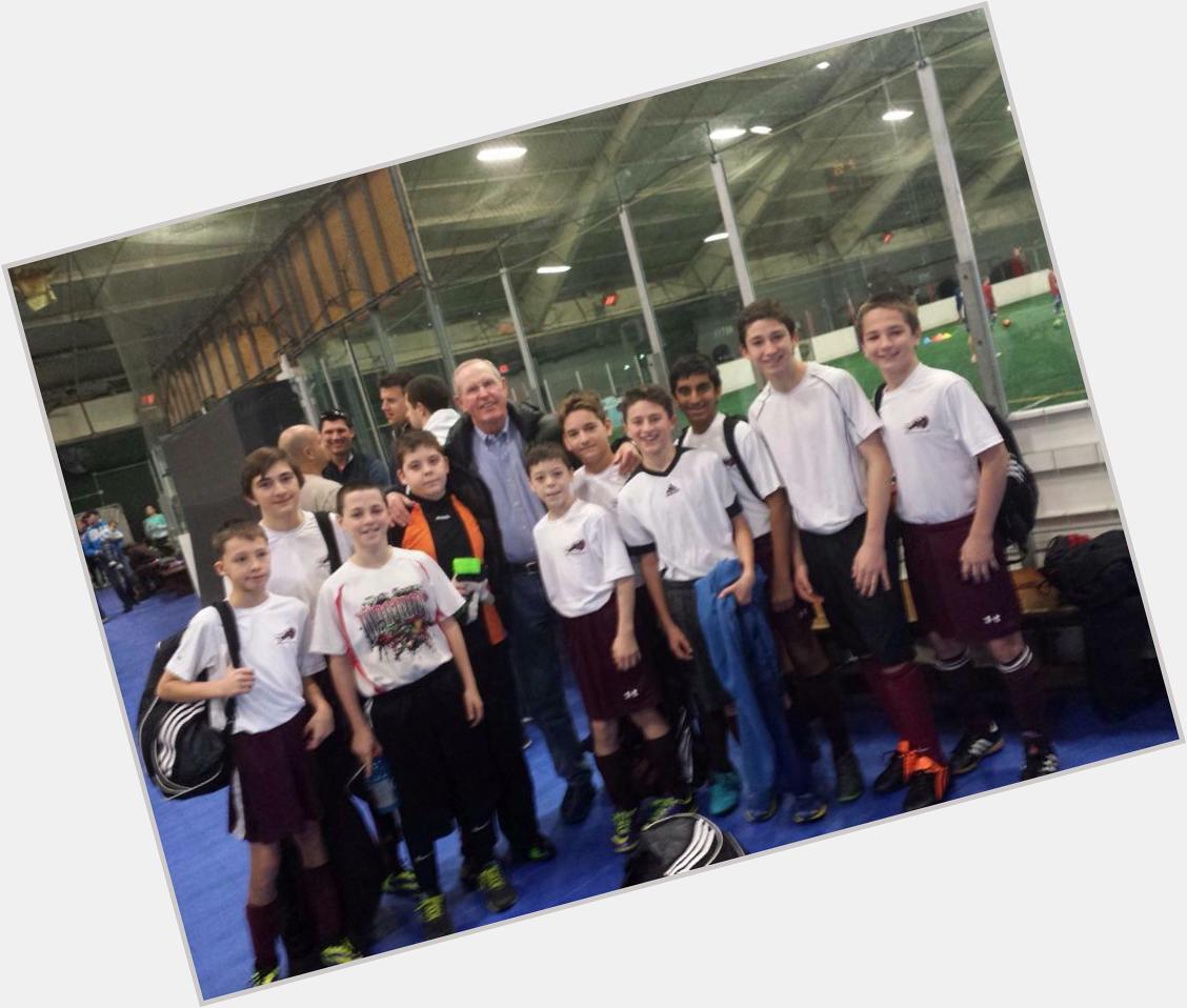 JCSC Predators with NY Giants coach. Happy Birthday Tom Coughlin from the Crew!   