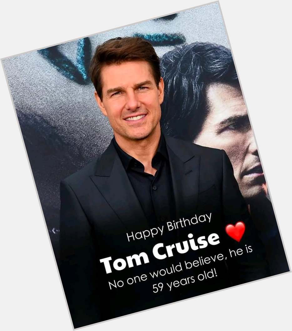 Happy Birthday Tom cruise.
One of the best action hero of all time. 