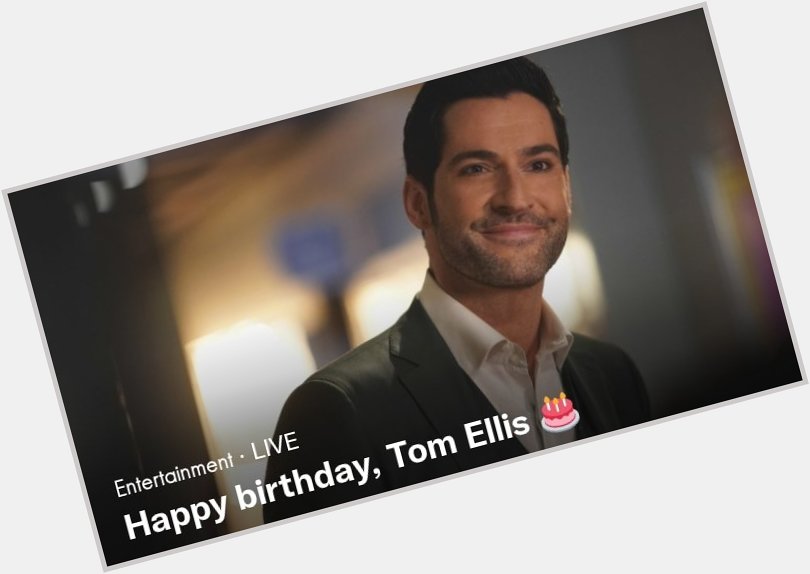 Happy birthday to my fave Mr. Morningstar, Tom Ellis!     