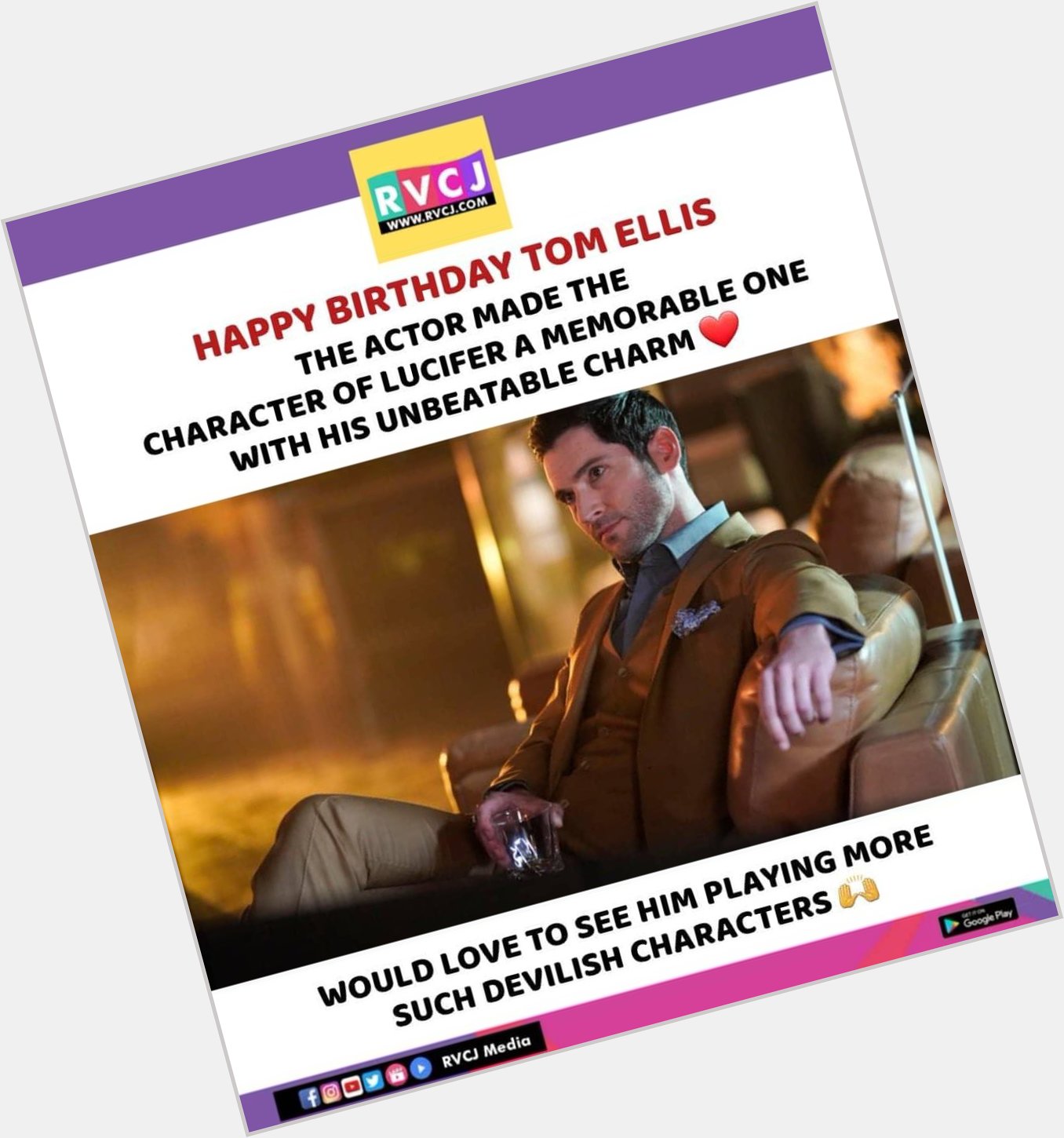 Happy Birthday Tom Ellis!     