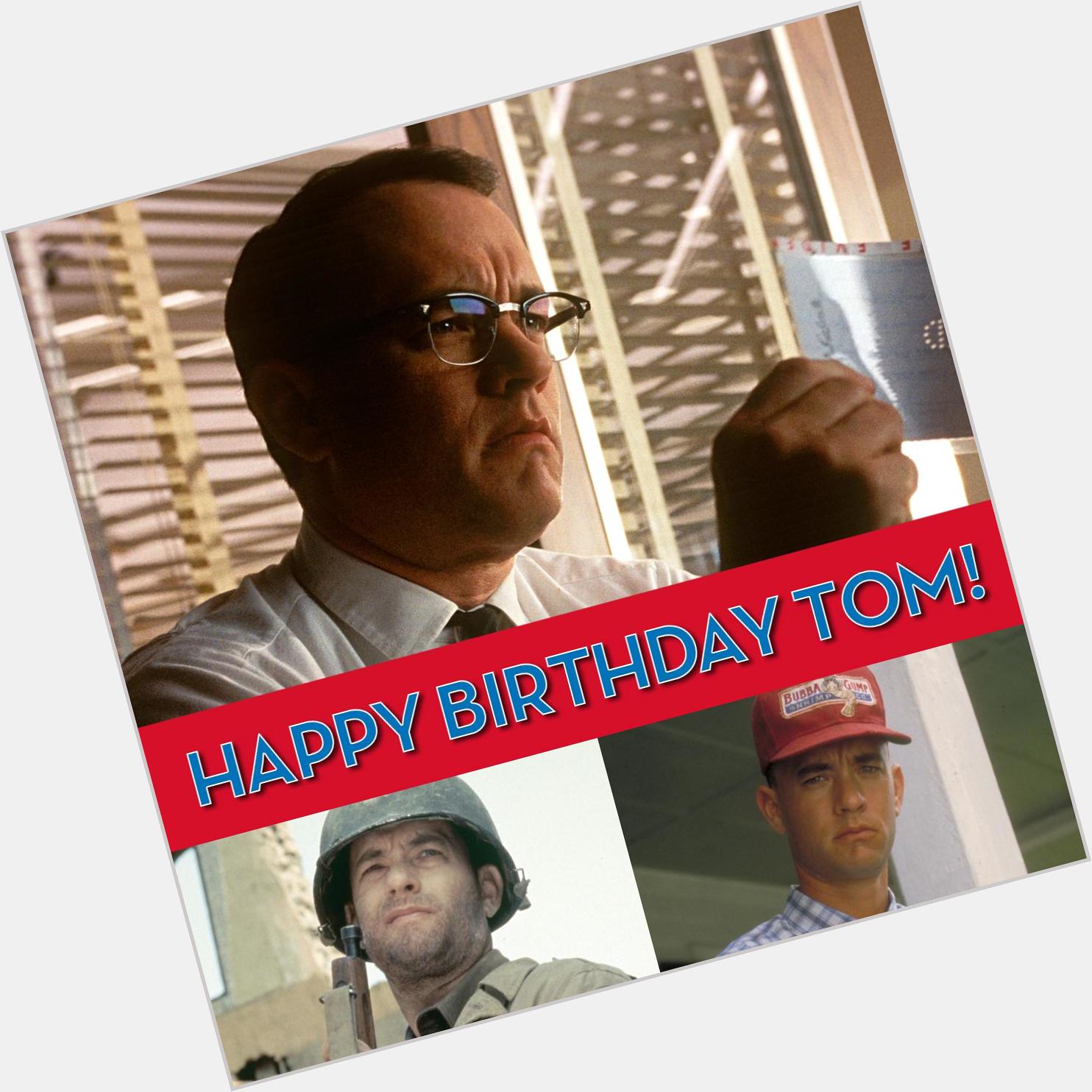 Happy Birthday to Tom Hanks, the star of Paramount films Catch Me If You Can, Forrest Gump and Saving Private Ryan. 