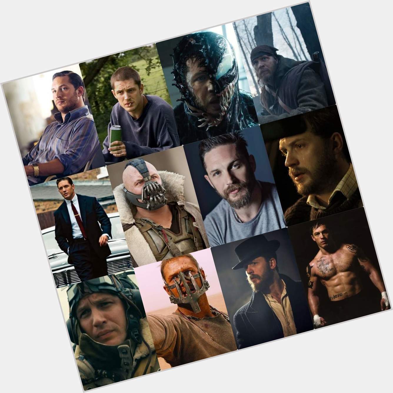To the man who can act brilliantly just through his eyes and voice , Happy Birthday Tom Hardy   