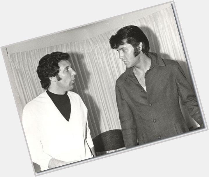 Happy birthday to Sir Tom Jones!! (for yesterday)

Here is the King with the other King. 

  