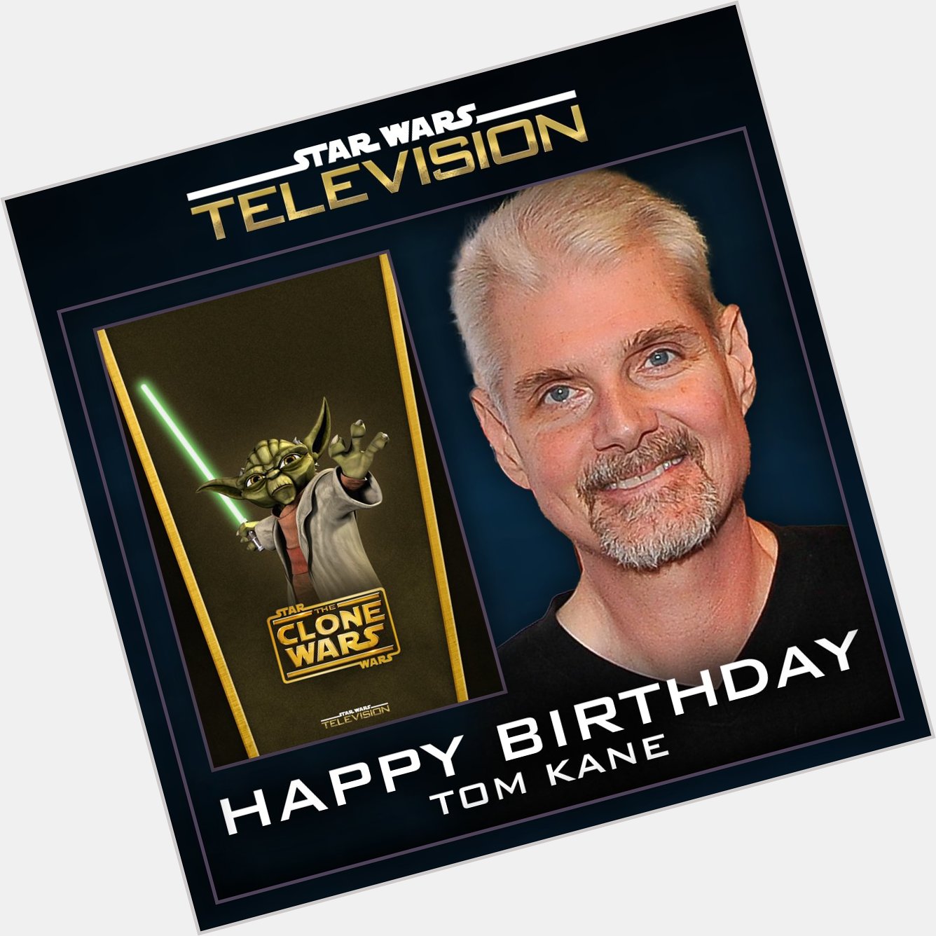 Happy birthday to Tom Kane, who voiced Yoda, the narrator and Admiral Yularen in   