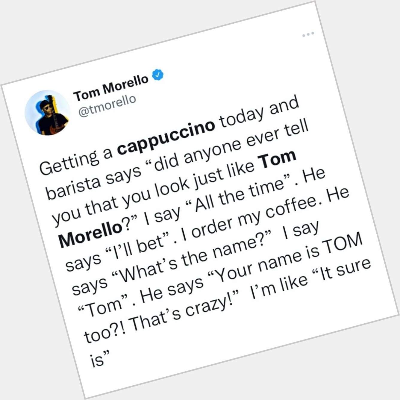 Happy birthday, Tom Morello    