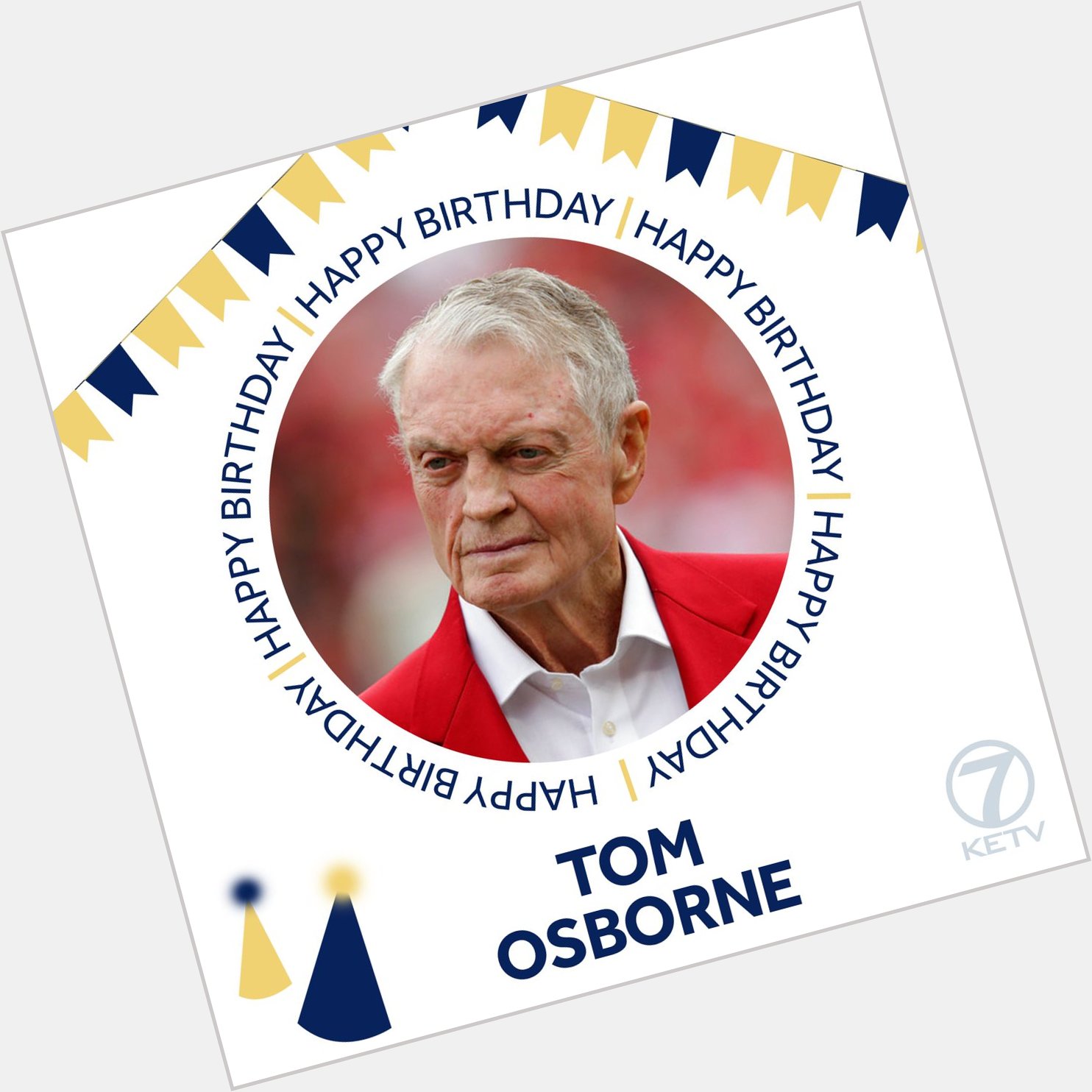 Happy birthday to legend Tom Osborne!  