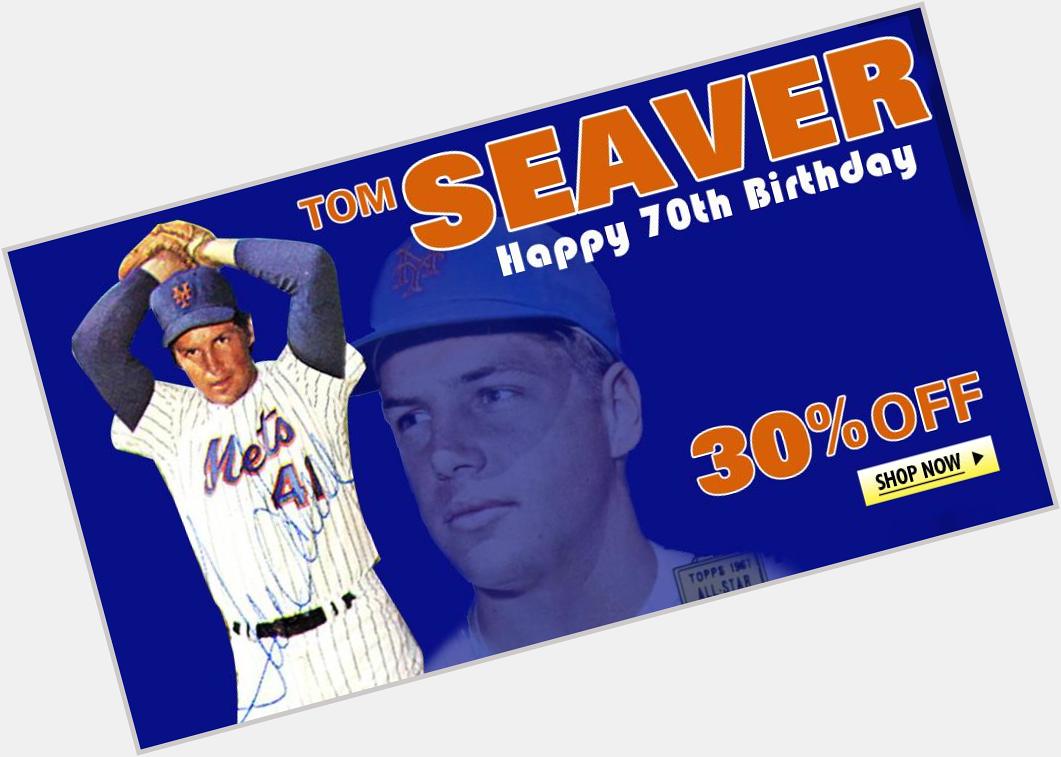 Happy 70th Birthday to Tom Seaver, the Mets all-time leader in wins.  