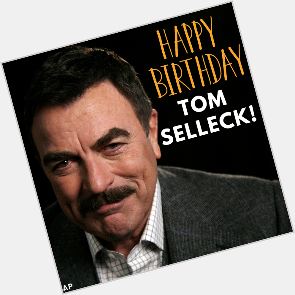 Happy birthday, Magnum! Tom Selleck turns 75 today. 