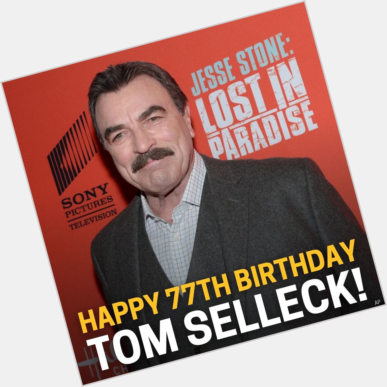 Happy 77th Birthday to Tom Selleck. He is best known for playing Thomas Magnum in the TV show \"Magnum, P.I.\" 