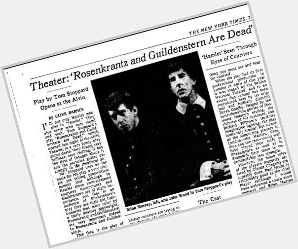 Happy Birthday, Tom Stoppard! In 1967, NYT reviewed \"Rosenkrantz and Guildenstern Are Dead.\"  