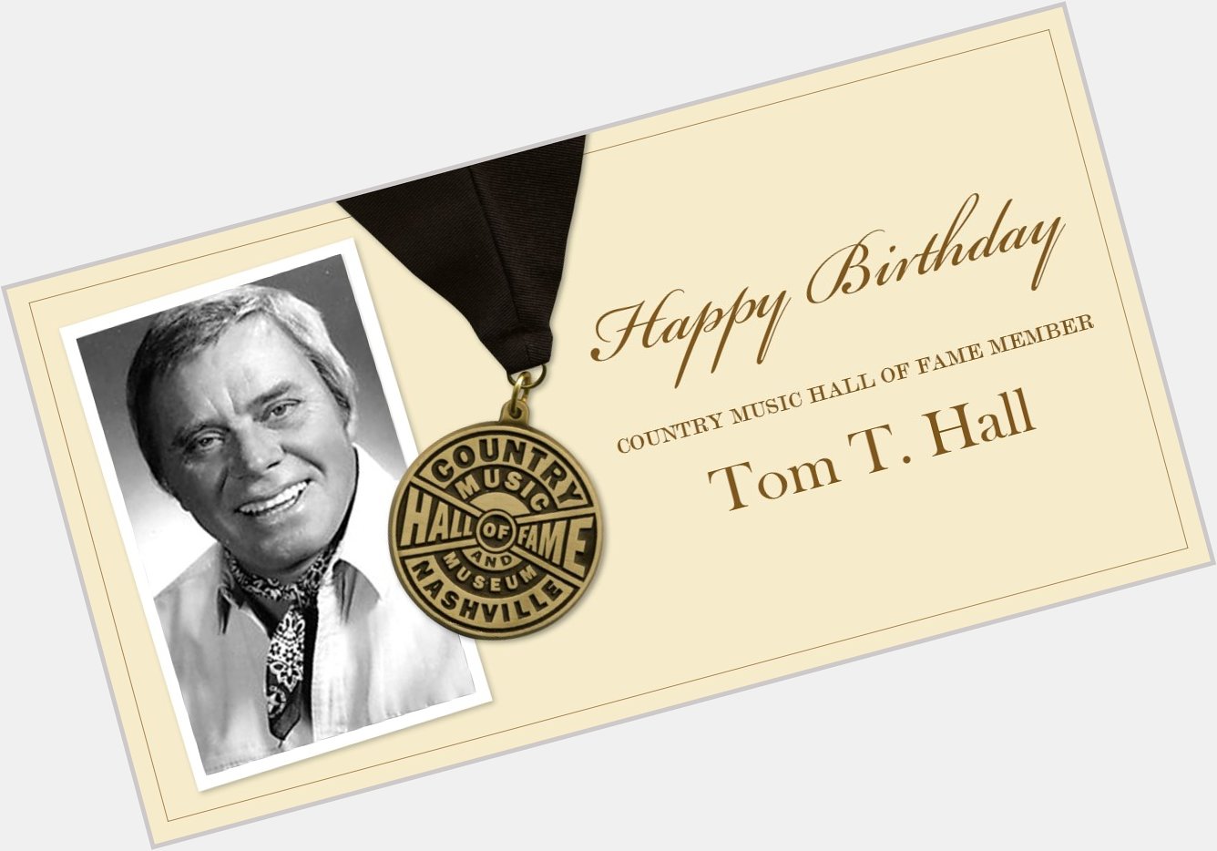 Help us wish \"Storyteller\" and CMHOF member Tom T. Hall a very happy birthday today! 