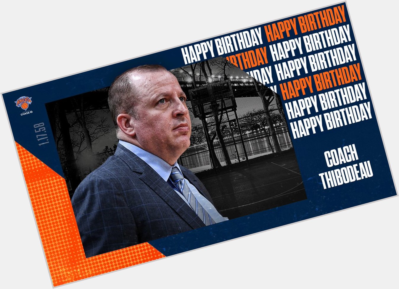 Happy Birthday to our head coach, Tom Thibodeau! 
