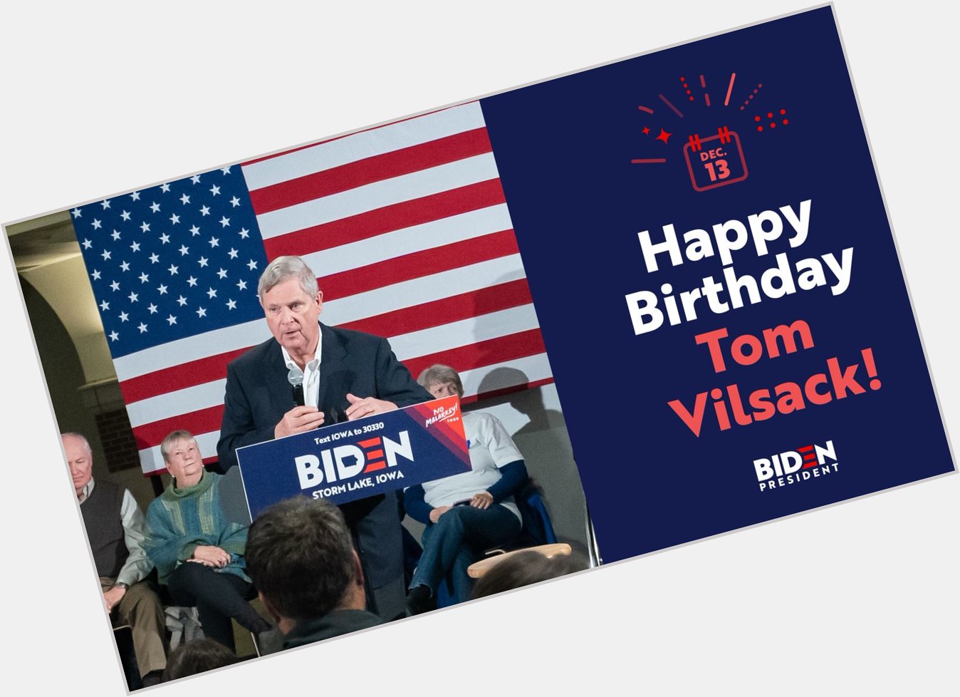 Happy Birthday to Iowa s former governor and favorite member of Tom Vilsack!! 