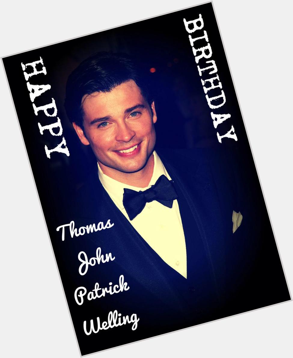Happy Birthday to actor Tom Welling! He had Stole My Heart since I saw him as Clark Kent on Smallville   