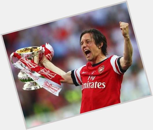 Happy birthday to Tomas Rosicky who always gives Arsenal another dimension in the field.  