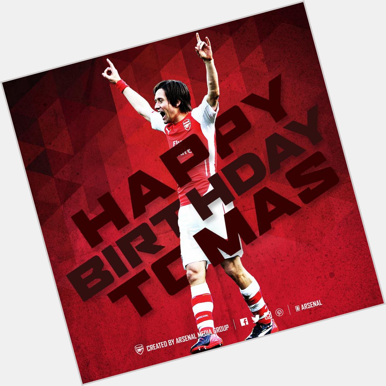 Happy 39th Birthday to our little Mozart, Tomas Rosicky! 