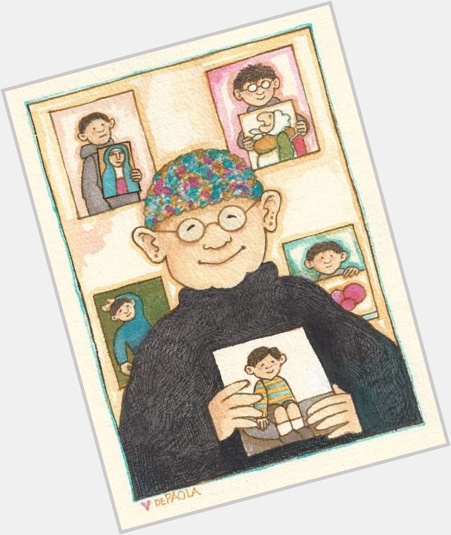 Happy birthday to writer and illustrator Tomie dePaola, born today in 1934!

\"Self Portraits\" by Tomie dePaola, 2007 