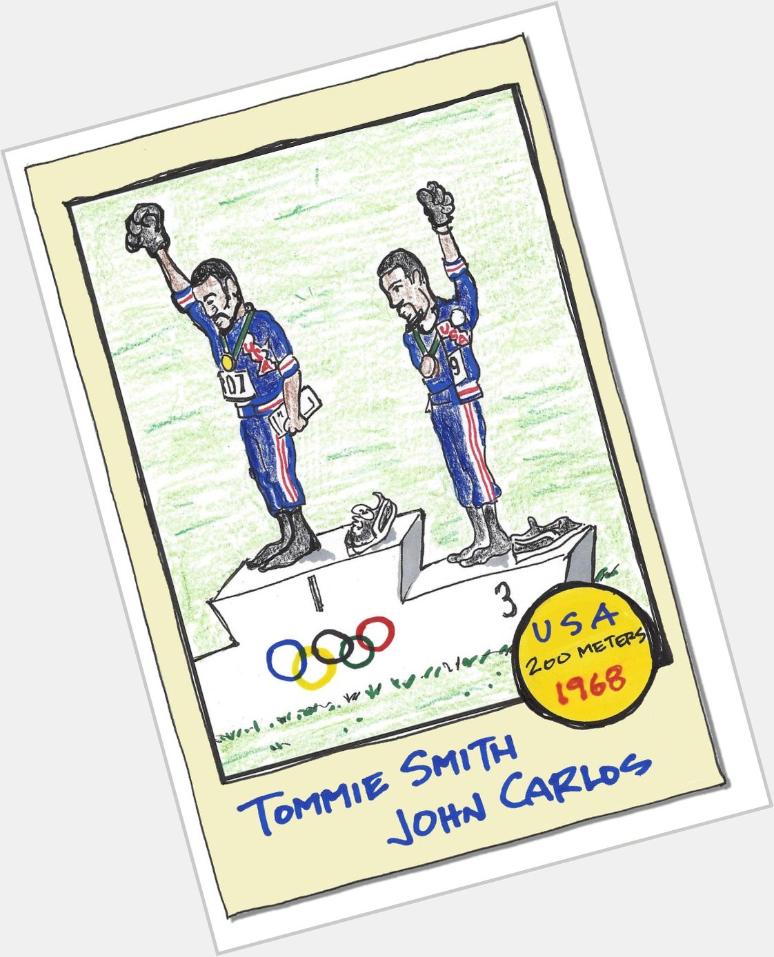 Happy Birthday weekend to Tommie Smith & John Carlos.  1968 Olympic Champs and brave dudes. 