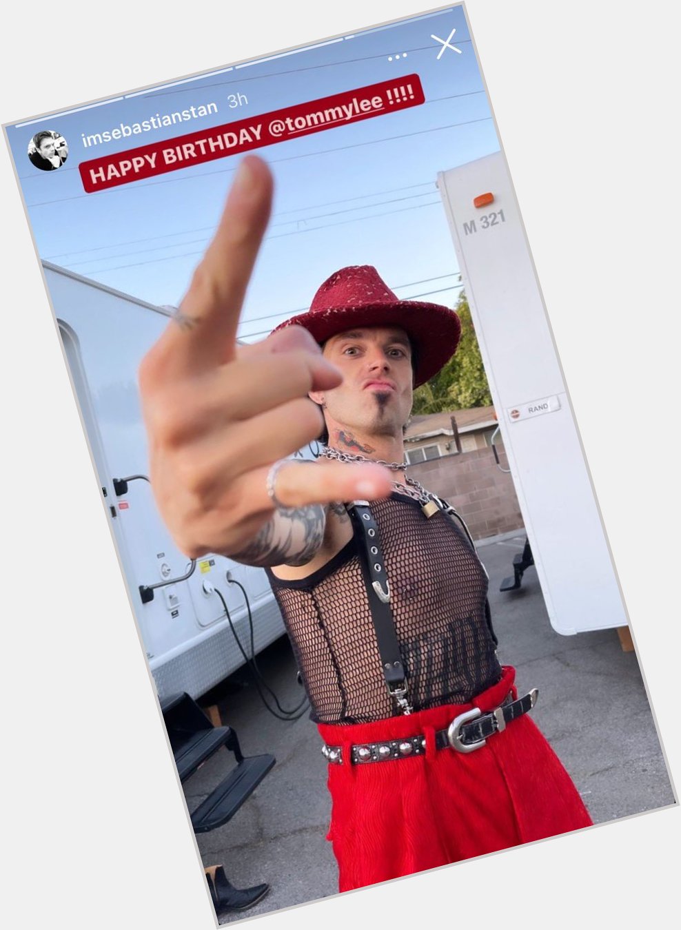 Sebastian s IG post wishing Tommy Lee a Happy Birthday. 