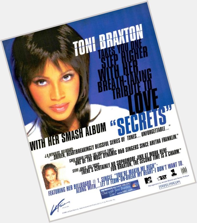 Happy Birthday  |  UB ReVisit: Toni Braxton s Secrets Turns 25  