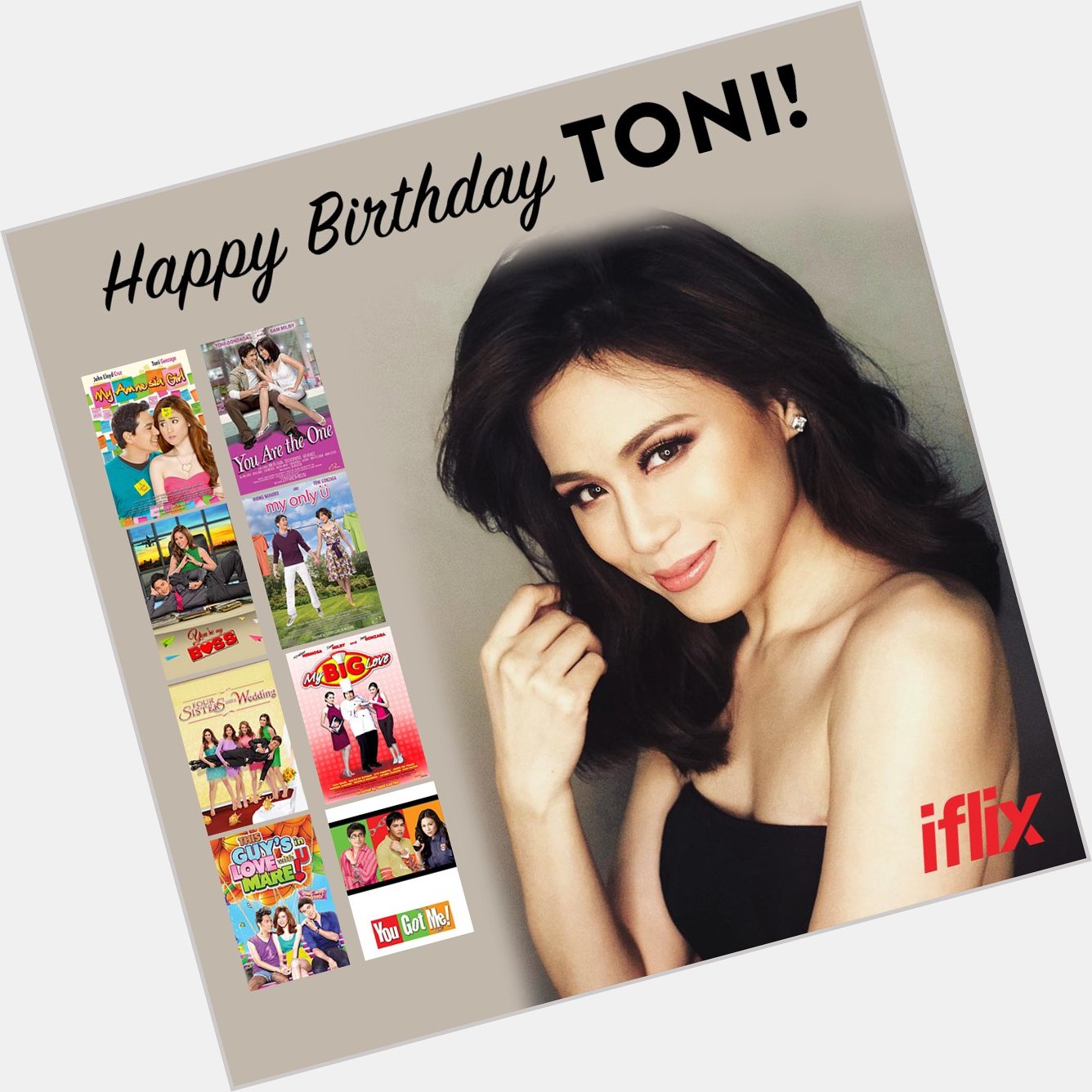Definitely one of the rom-com queens of this generation, greets Toni Gonzaga happy birthday! 