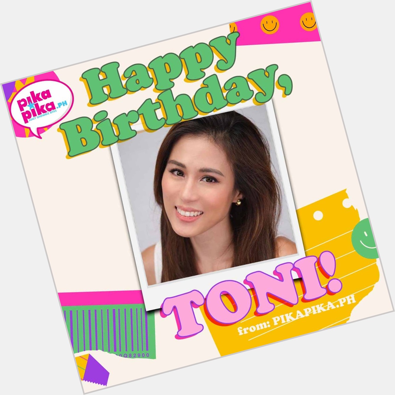 Happy birthday, Toni Gonzaga! May you have a wonderful day and a great year ahead.    