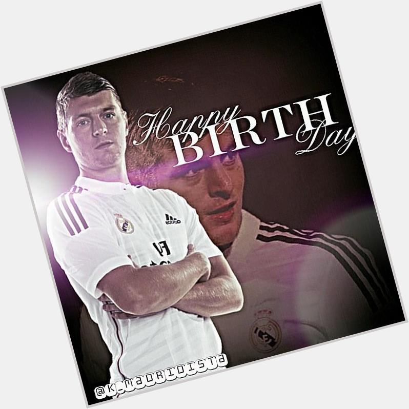 Happy Birthday to Toni kroos who turns 25 today .   .      