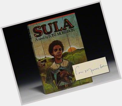 Happy 84th birthday to Toni Morrison! See our signed first editions of Beloved and Sula:  