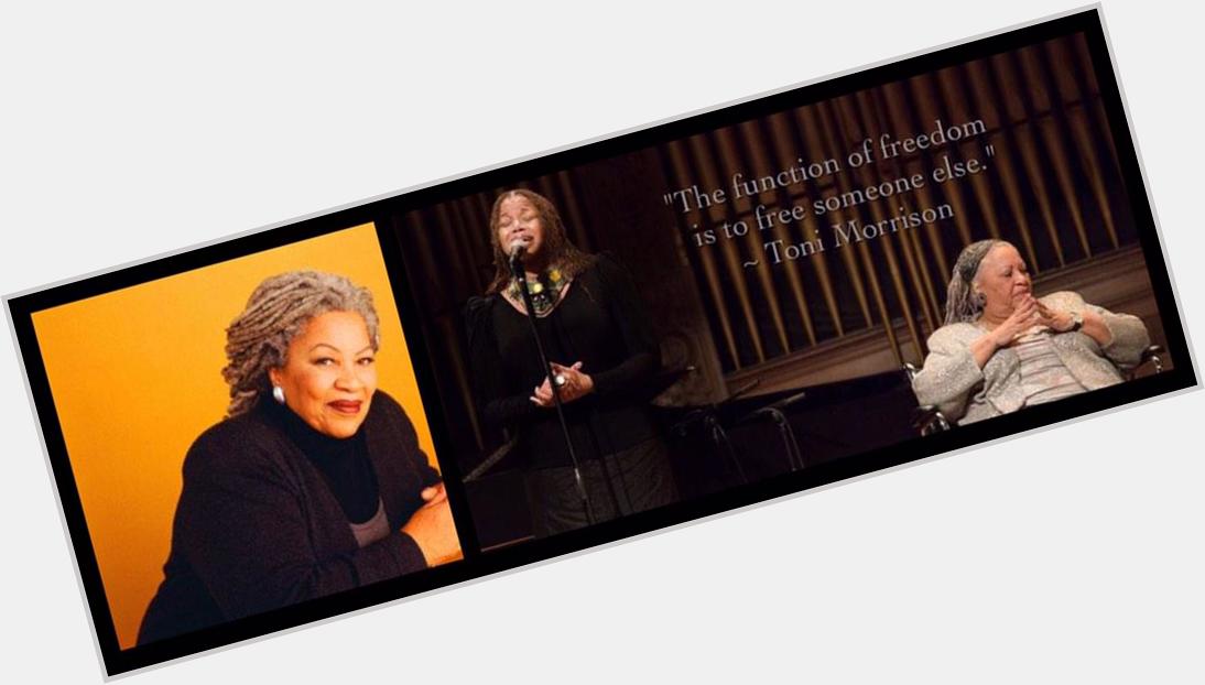 Happy 83rd Birthday Toni Morrison! 1 of my highest honors as an artist was to sing my music for Ms. Morrison. 