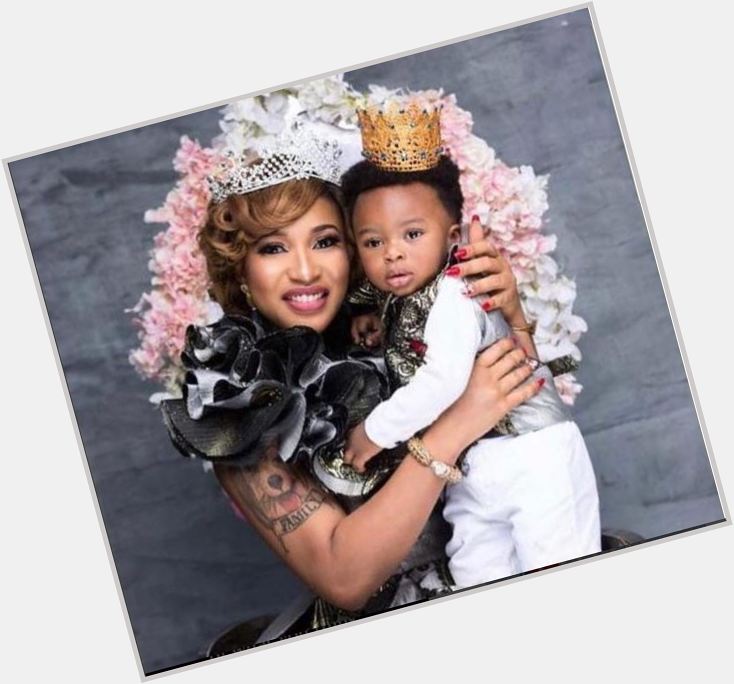 Churchill Olakunle to Tonto Dikeh Happy birthday to the mother of my KING 