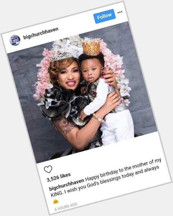 Happy Birthday To The Mother Of My King  Tonto Dikeh s Husband, Churchill  