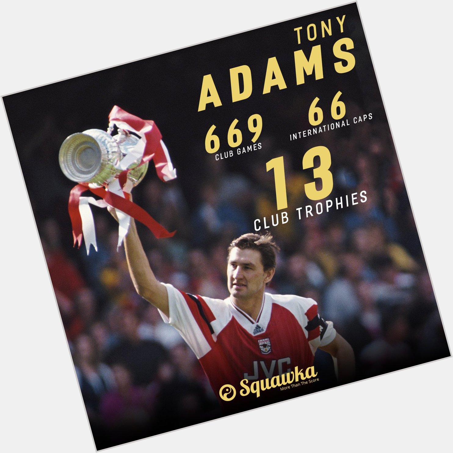 Happy 51st birthday, Tony Adams!

He was named Arsenal\s youngest ever club captain at 21-years-old.  