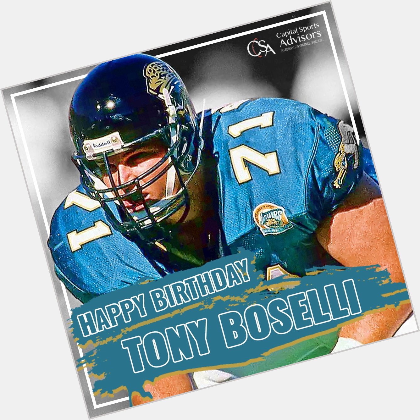 From family, we want to wish a Happy Birthday to Tony Boselli 